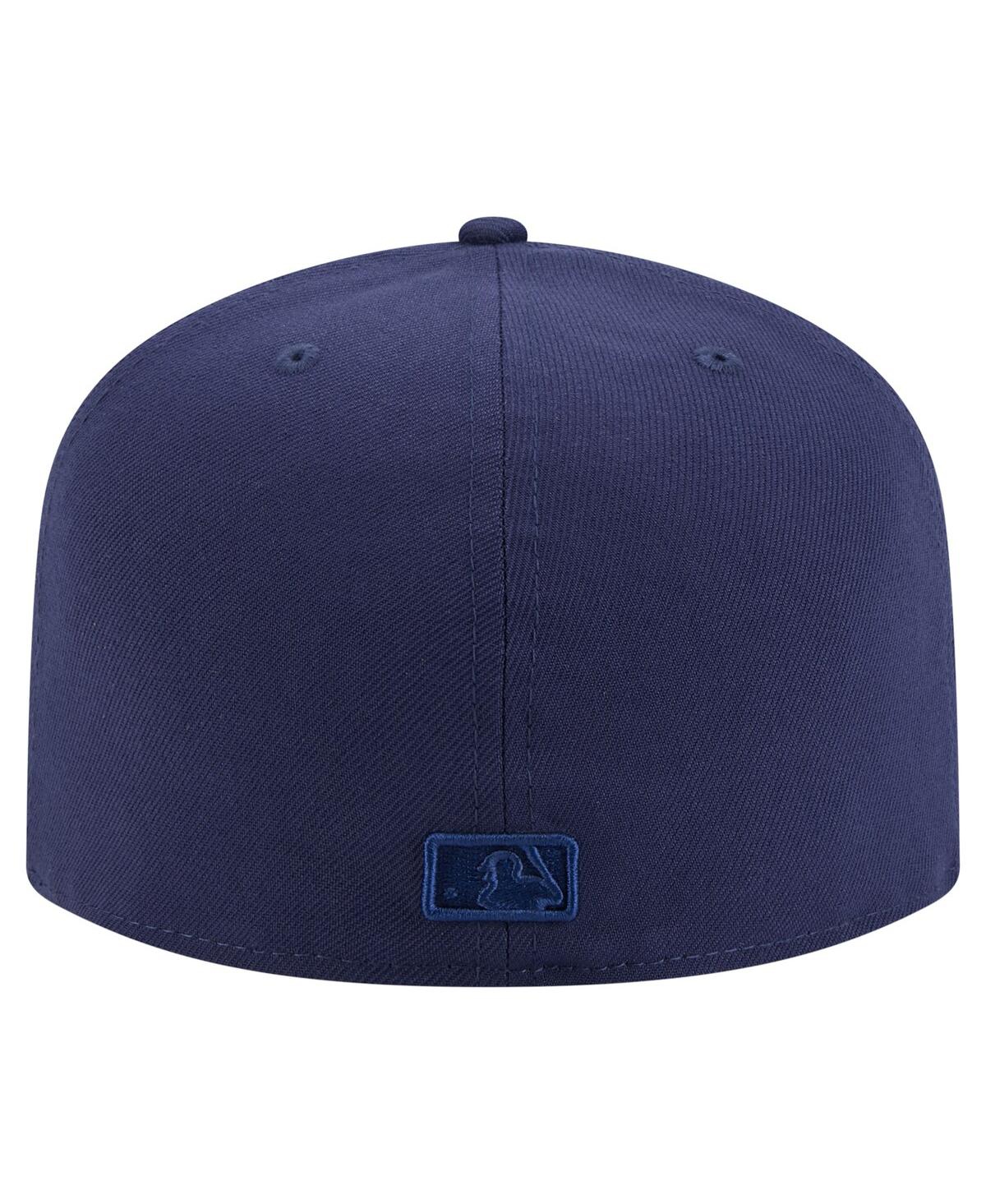 New Era Men's Navy Tampa Bay Rays Color Pack A-frame 59fifty Fitted Hat