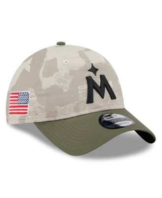 New Era - Men's Light Beige/Olive Minnesota Twins 2025 Armed Forces Day 9TWENTY Adjustable Hat
