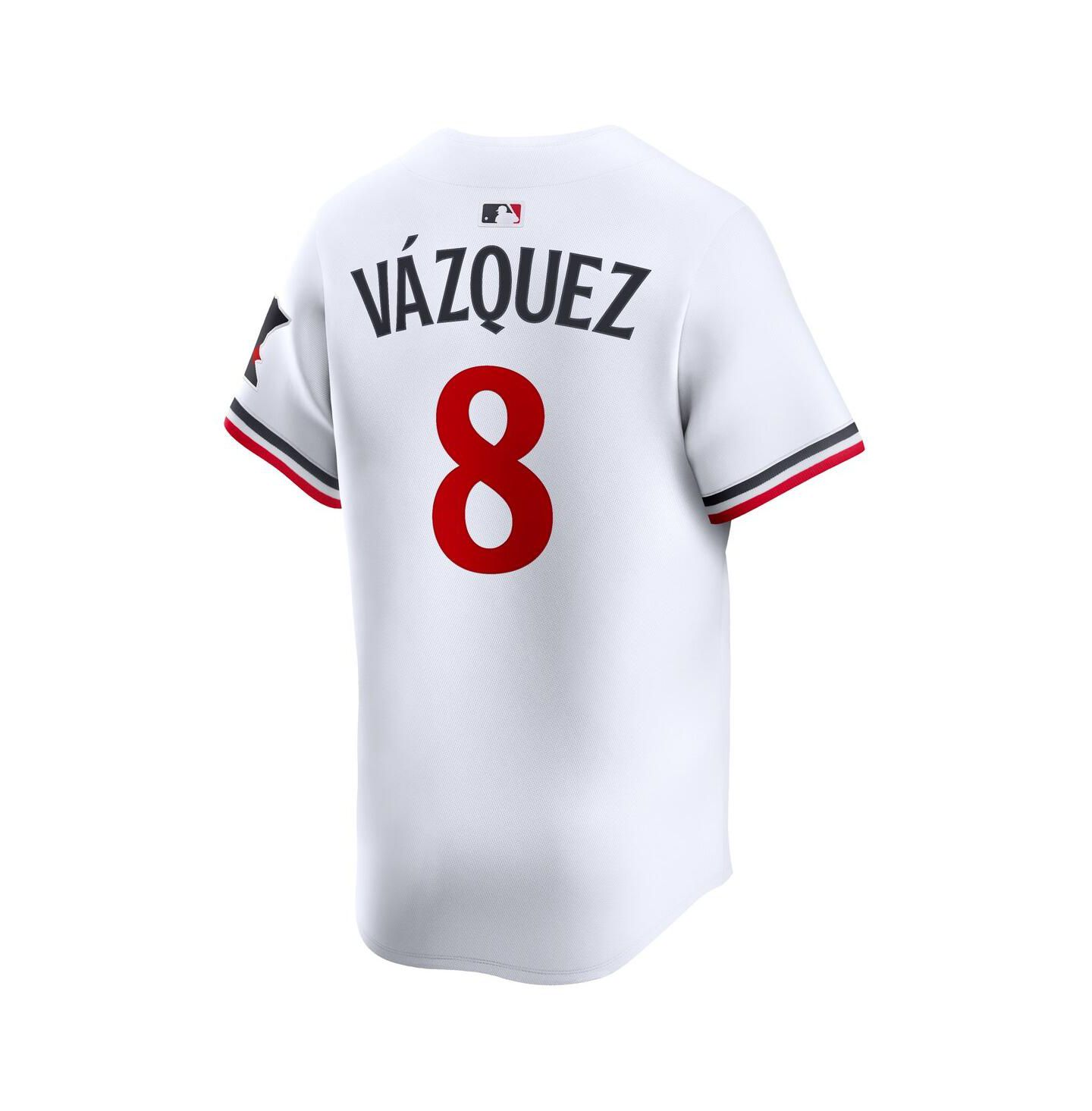 Мужской топ Nike Christian Vázquez White Minnesota Twins Home Limited Jersey — фото 3