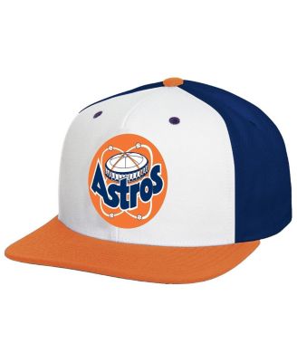 Mitchell & Ness - Men's White Houston Astros Cooperstown Collection Basic Flip Snapback Hat