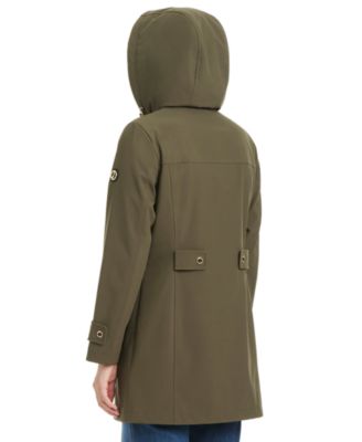 Women's Hooded Corduroy-Collar Softshell Coat, Exclusively at Macy's