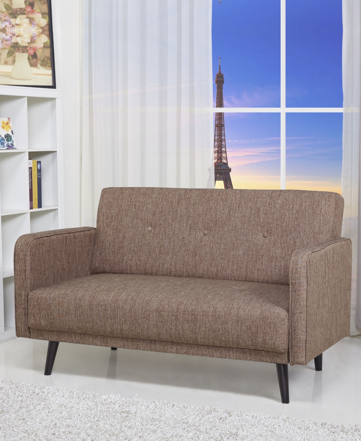 Gold Sparrow 54" Polyester Jackie Loveseat, Created For Macy's