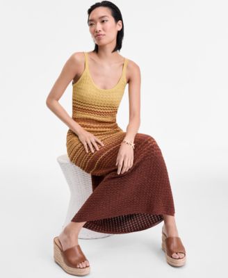 Women's Ombr&eacute; Sleeveless Sweater Dress, Exclusively at Macy's