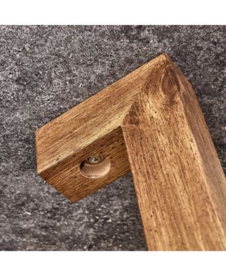 Streamdale Modern Gray Textured MDF Coffee Table, 31.4" Round