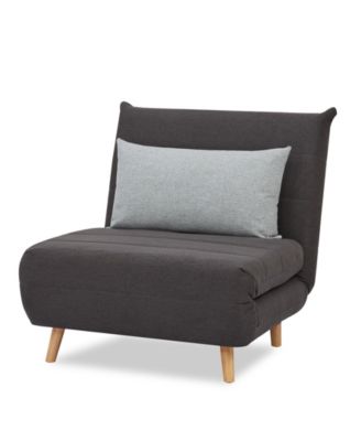 33" Polyester Susie Convertible Chair Bed, Created for Macy's