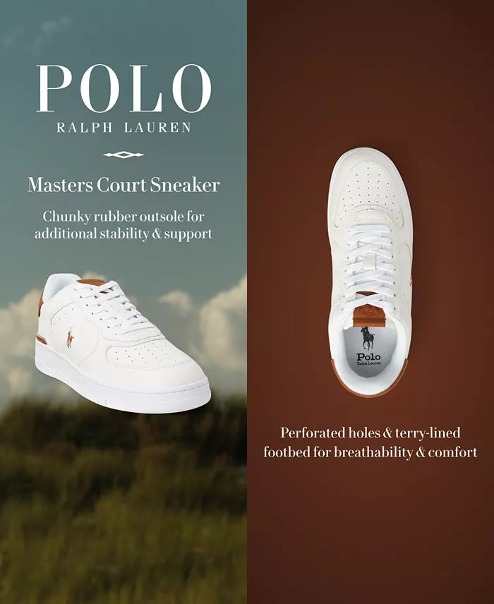 Men's Masters Court Lace-Up Sneakers - thumbnail 7