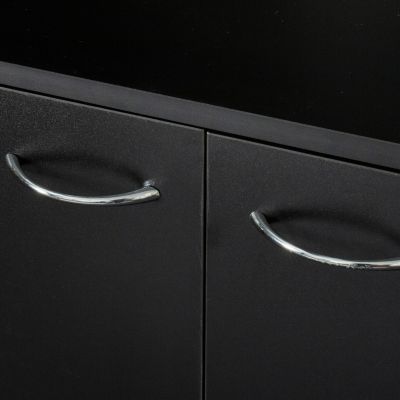  Tall Wardrobe & Kitchen Cabinet (6-Doors, 1-Shelf, 1-Drawer