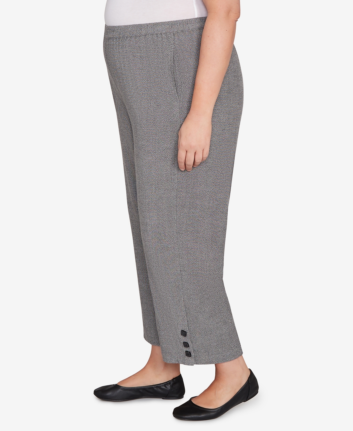 Alfred Dunner Plus Size Elastic Ankle Pant