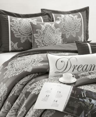 Therese Damask 7-Pc. Comforter Set, Queen