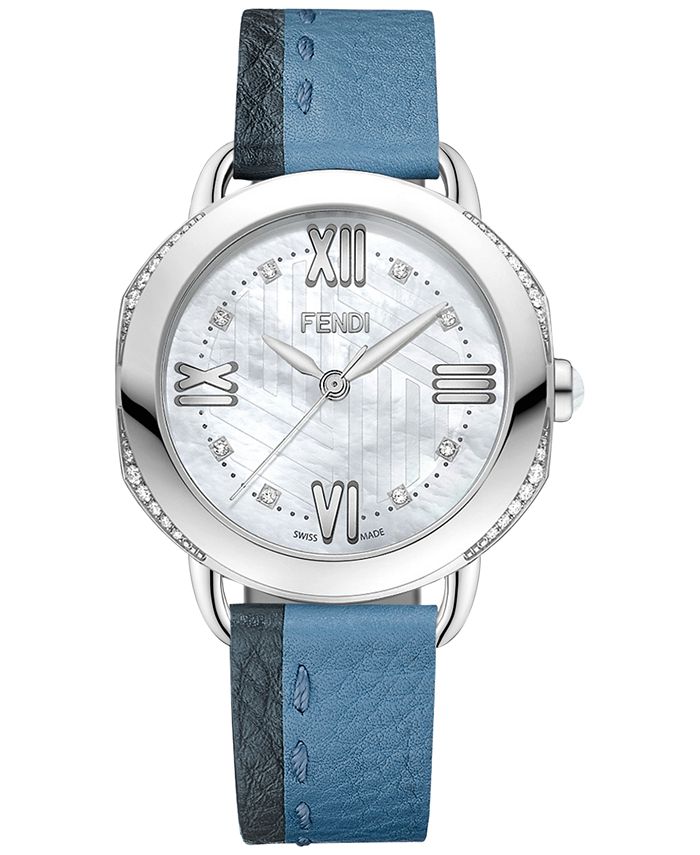 Fendi selleria hot sale diamond watch