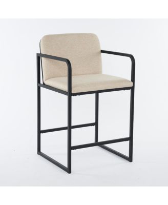 Modern Bar Stool with Arms, Set of 2
