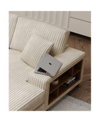 Corduroy Oversized Convertible Lounge Sleeper Sofa