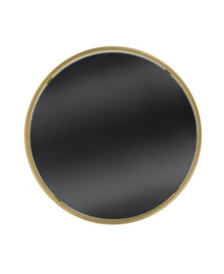 Modern Side Table Golden Metal Frame+ Mirror Top