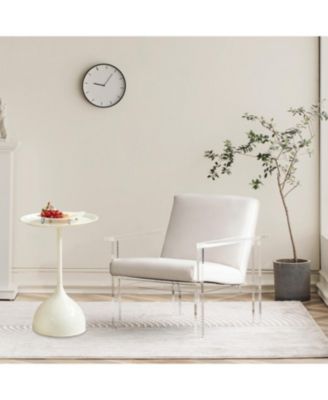 Streamdale 3-Minutes Assembly Premium Metal Side Tables with Raised Edges