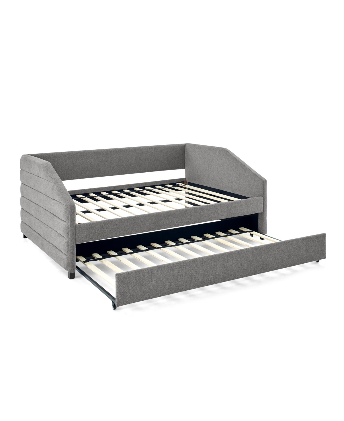 Streamdale Twin Daybed with Trundle & Tufted Headboard
