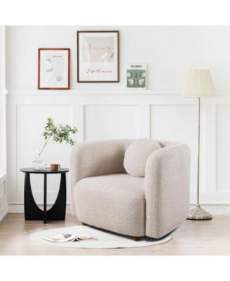 one piece Japandi Style Boucle Sofa Chair