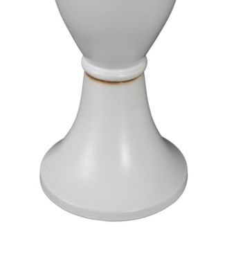 Ceramic Fluted Urn Shaped Decorative Vase with Arch Handles, 30"