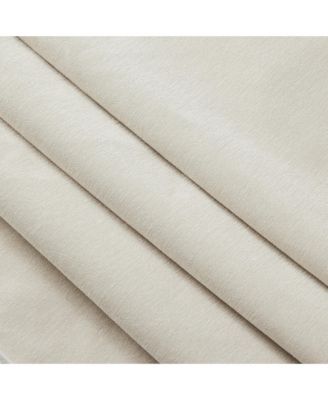 Modern Upholstered 3-Seater Sofa Couch, Armless, Chenille Fabric, Cream