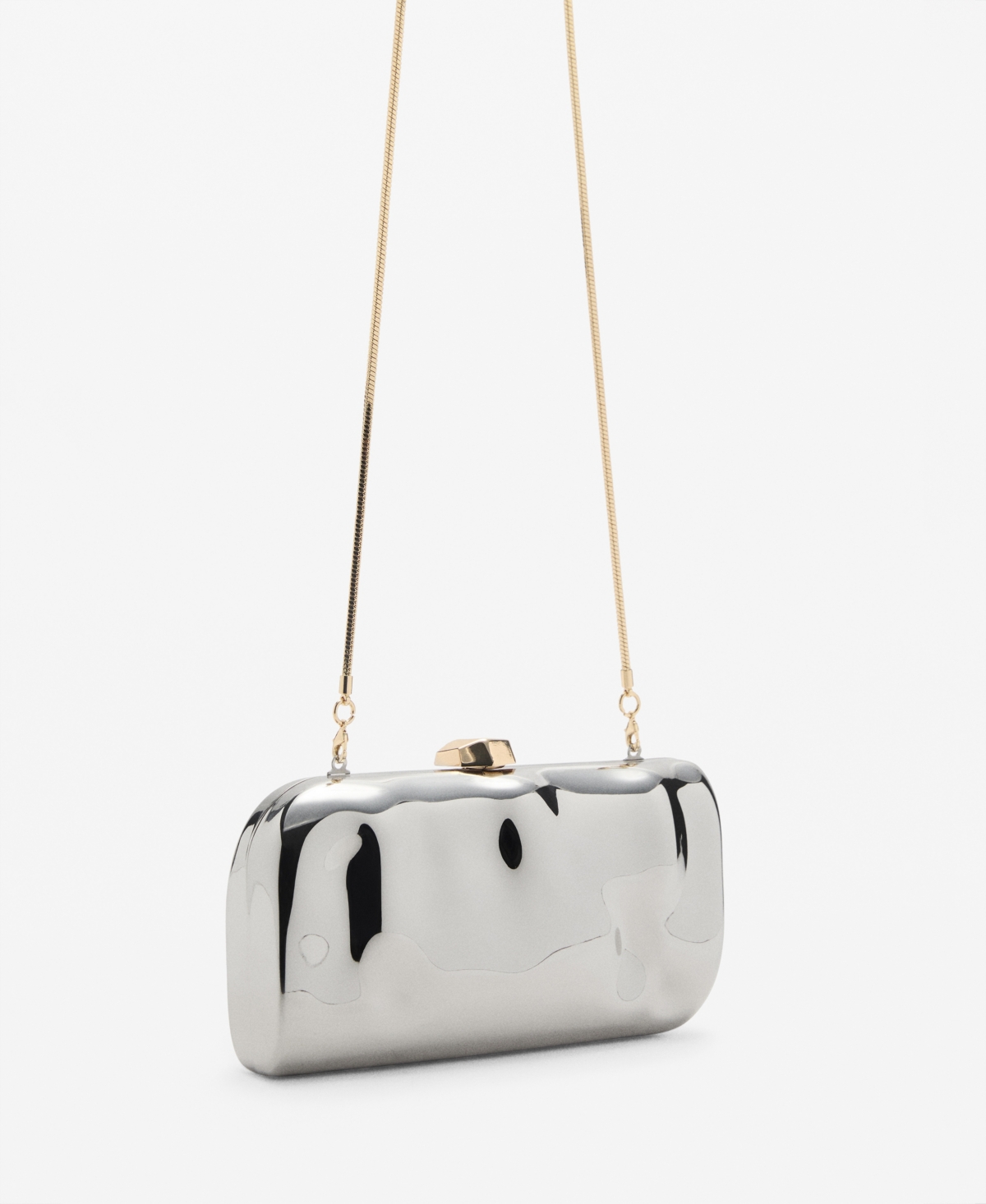 Mango Women's Chain Clutch Bag