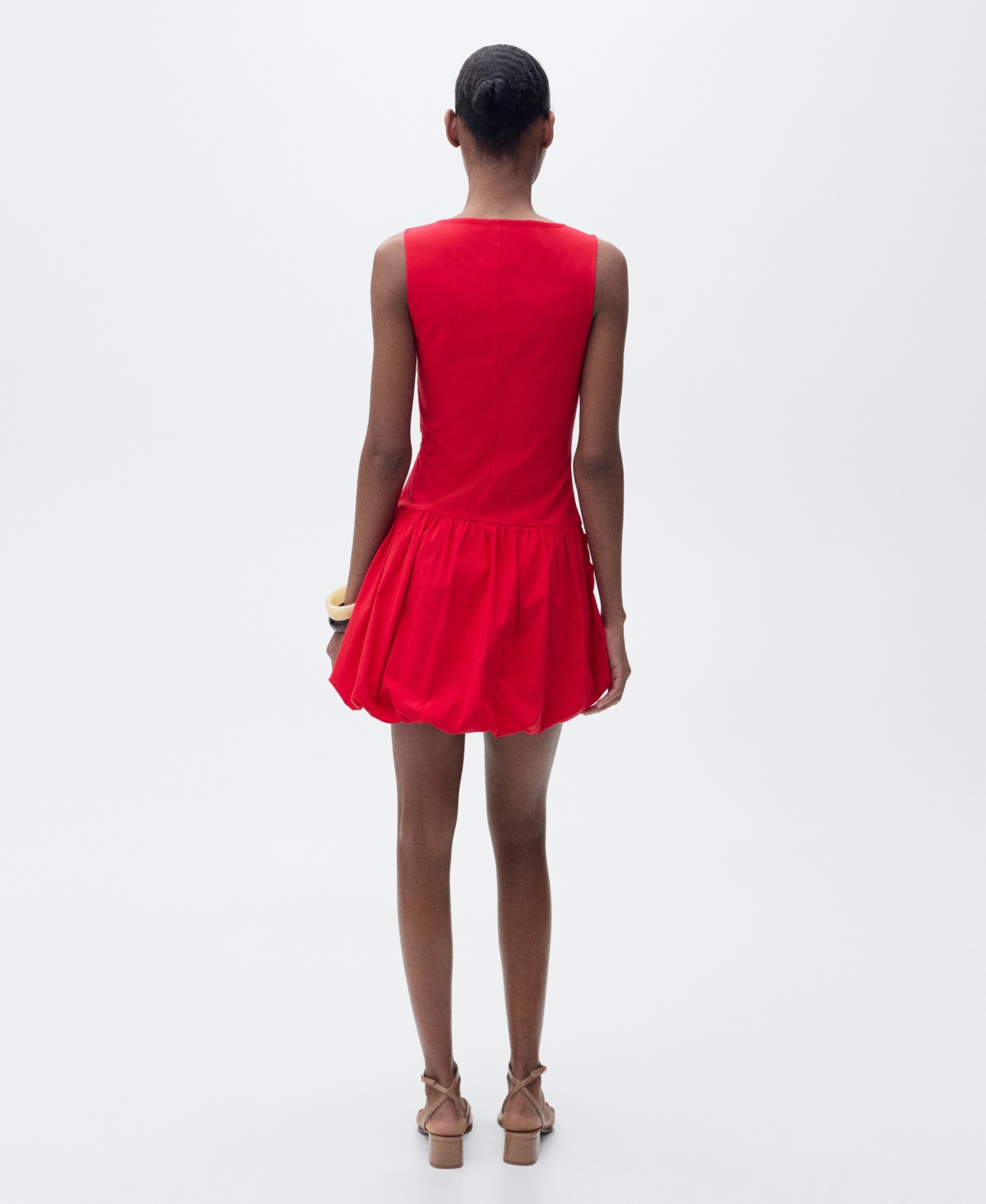 Shop Mango Women's Short Balloon-effect Dress