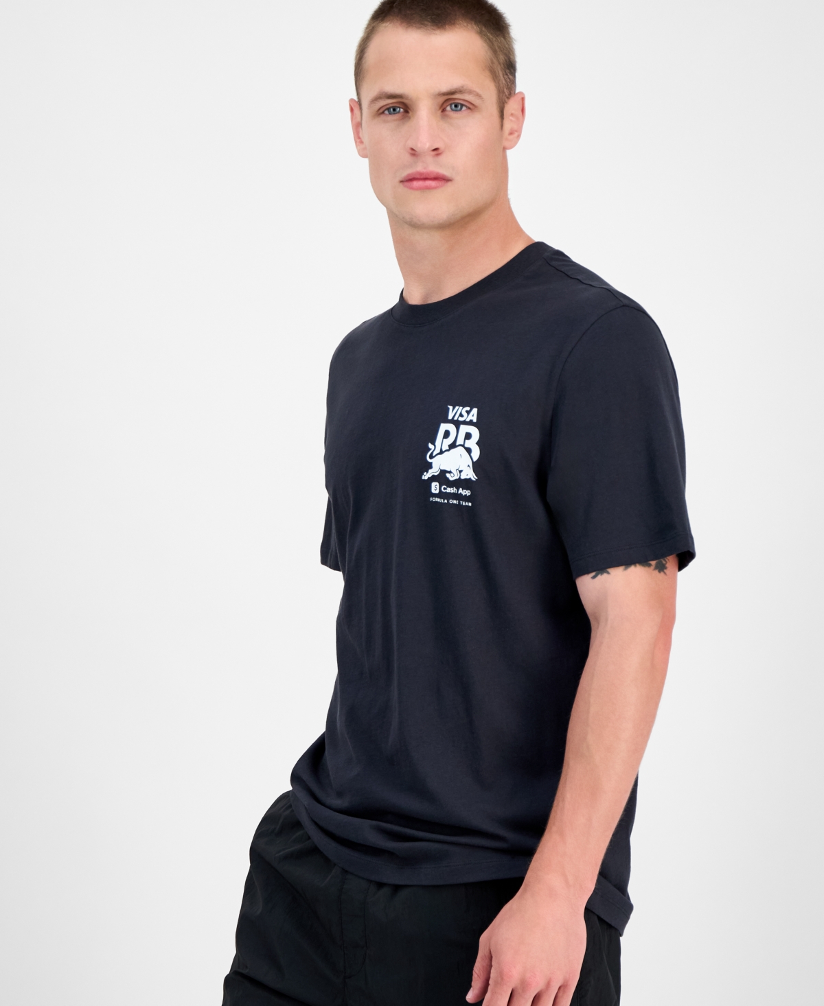 Men's Core Fanwear Relaxed Fit Short Sleeve Crewneck Graphic T-Shirt - Black