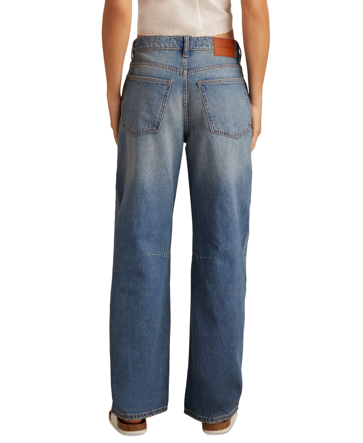 LUCKY BRAND WOMEN'S HIGH-RISE BARREL-LEG JEANS 