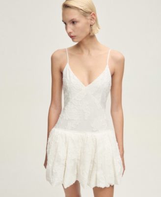 Women's Balloon-Effect Textured Dress