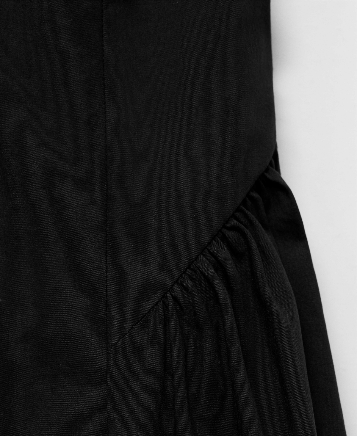 Mango Halter Neck Cotton Midi-dress Black
