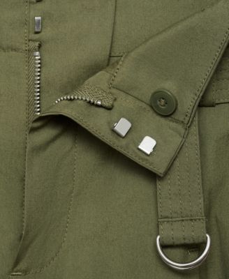 Women's Belted Wide Leg Cotton Pants