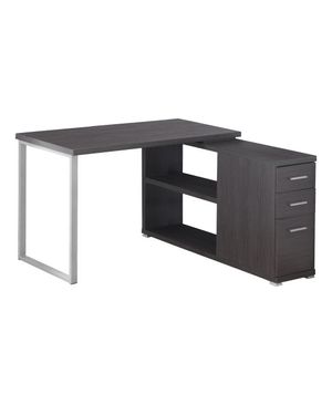 Contemporary Computer Desk with Twin Drawer Storage and Clean Lines