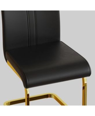 (Set of 2) Modern PU Leather Dining Chairs