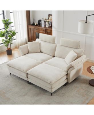 Streamdale Cloud Comfort Sectional Cozy Sectional Sofa with Ottomans for Living Room
