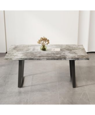 62.9 inch wooden Modern 6-Person Dining Table