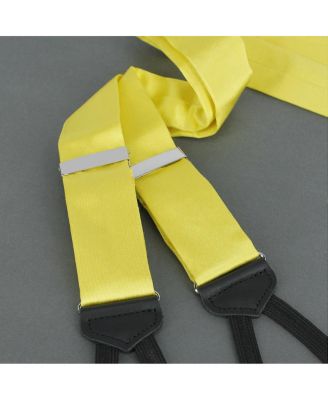 Men's Sutton Solid Color Silk Formal Suspenders | Y-Back, Adjustable Braces