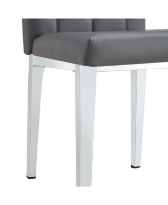 Streamdale 8-Piece Gray Armless Dining Chairs Elegance Meets Vintage