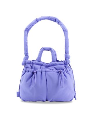 Puffy Convertible Tote with Adjustable Handles and Spacious Compartments