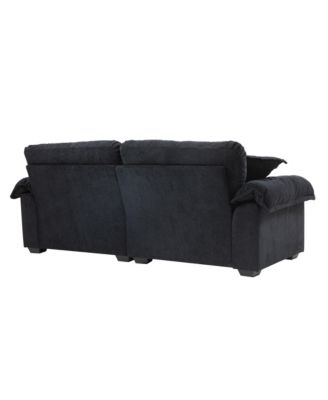Chenille Recliner Sofa with Pillows & Memory Foam