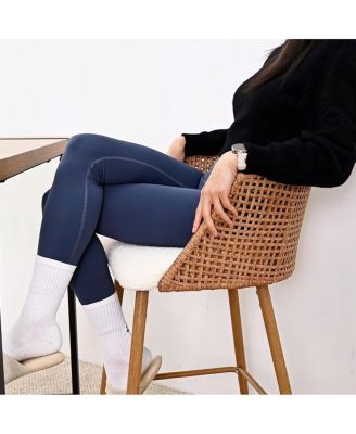 27'' Faux Rattan Back Boucle Armrest Counter Stool Set Of 2-Maison Boucle