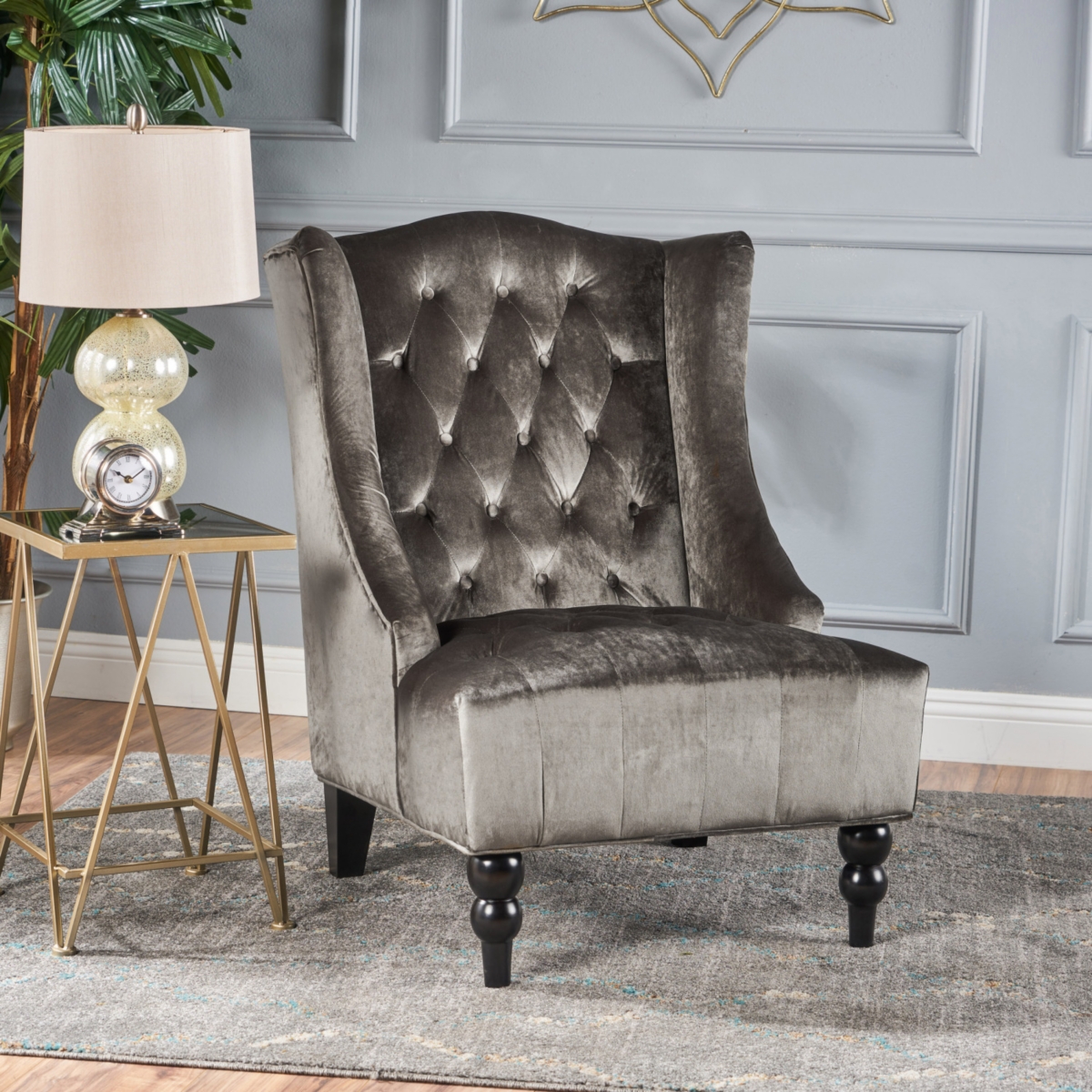 Streamdale Cozy Club Chair Button-Tufted Elegance for Comfort and Style