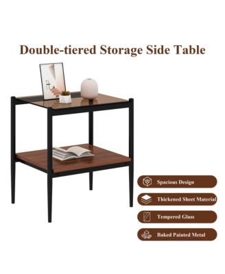 Streamdale Tempered Glass Coffee and End Table Set (3)