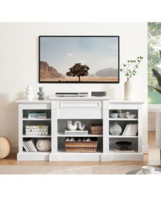 Streamdale Furniture Media Console Table with Large Storage Cabinet ...