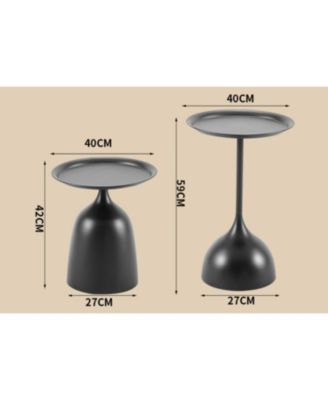 Streamdale Premium Nesting Side Tables with Protective Edges Set of 2, Easy Assembly