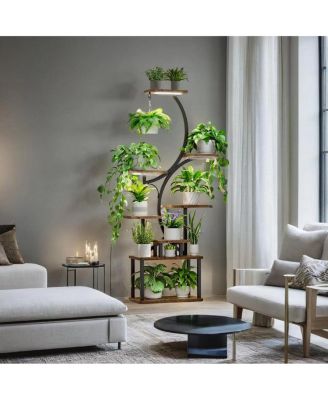 61"  Metal 8-Tier Grow Light Plant Stand