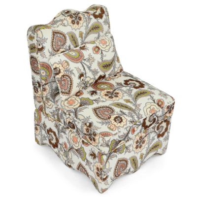Soft Flannel Dining Chair with Pillow, Perfect for Living Room and Dining