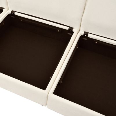 Mira Modular 4-Piece SofaFabric  Customizable, Comfortable, Storage-Equipped