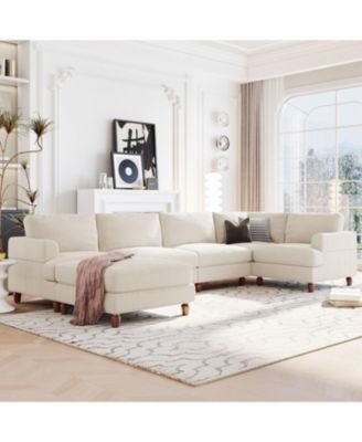 Streamdale Modular Sectional Sofa with Ottoman L Shaped Corner Sectional for Living Room, Office, Spacious Space