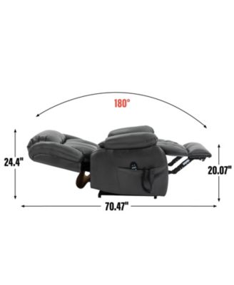 Streamdale  Furniture 1 piece Electric Grey Power Lift Recliner chair