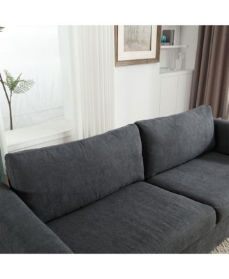 80.7" 2-in-1 Sofa Bed Sleeper with Large Mattress(63"70.93.3 inch), for Living Room Spaces Bedroom