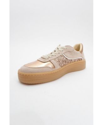 Felipe Glitter Leather Sneakers (Women)