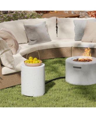 Propane Tank Cover Table with Side Handles and Protective Cover
